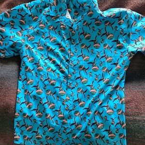 Fernet Branca button down short sleeve